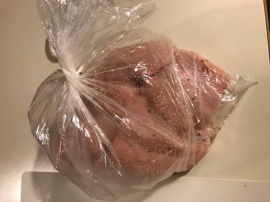 Photo of chicken in bag