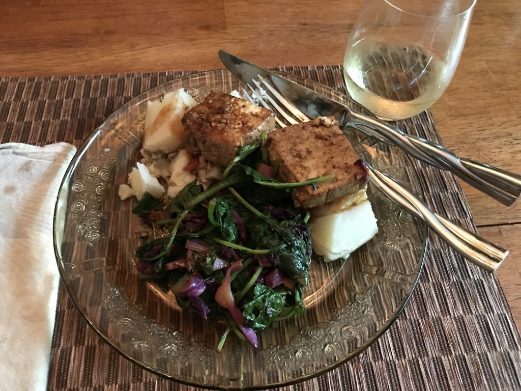Sautéed Tofu and Greens