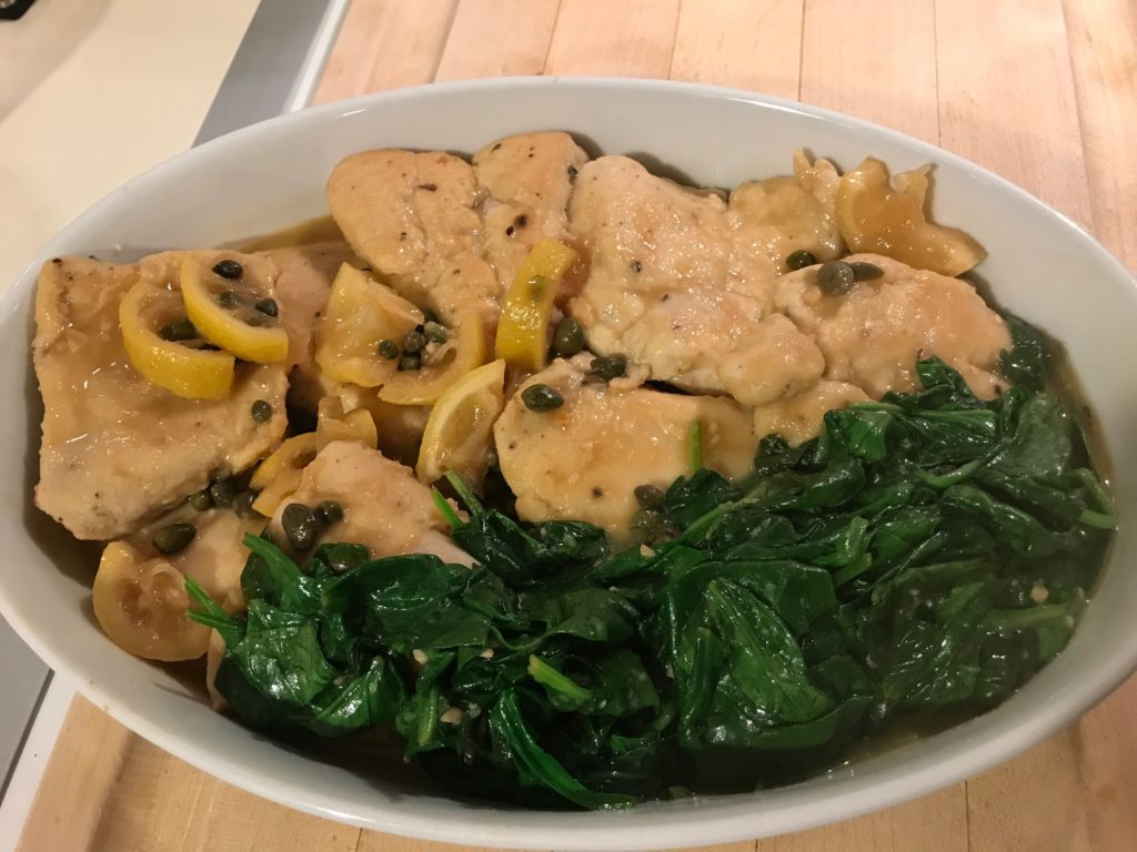 Photo of Healthy Chicken Piccata with Spinach